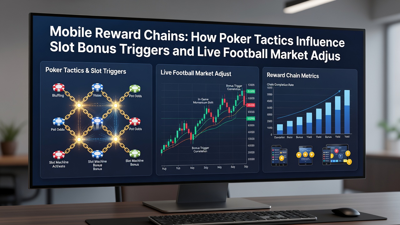Detailed view of algorithmic connections between poker hand histories, slot bonus meters, and live football odds adjustments in a unified mobile dashboard