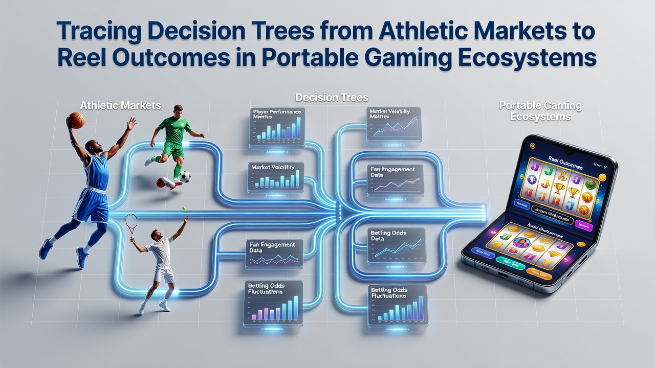 Decision tree visualization mapping athletic market variables to mobile slot reel mechanics